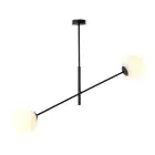 Emibig Colgante De Luz Lineal Acero Negro | Apta para 2x E14 - Max 10W