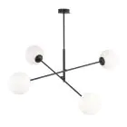 Emibig Colgante De Luz Lineal Acero Negro | Apta para 4x E14 - Max 10W