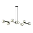 Emibig Colgante De Luz Rossi Acero Negro | Apta para 8x E14 - Max 10W
