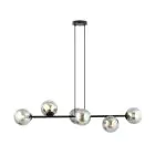 Emibig Colgante De Luz Rossi Acero Negro | Apta para 6x E14 - Max 10W