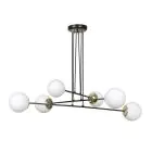 Emibig Colgante De Luz Ognis Acero Negro | Apta para 6x E27 - Max 10W