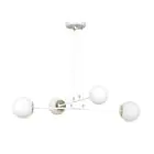 Emibig Colgante De Luz Ognis Acero Blanco | Apta para 4x E27 - Max 10W