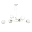 Emibig Colgante De Luz Ognis Acero Blanco | Apta para 6x E27 - Max 10W