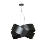 Emibig Colgante De Luz Vieno Acero Negro | Apta para 2x E27 - Max 15W