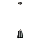 Emibig Colgante De Luz Bolero Acero Negro | Apta para 1x E27 - Max 15W