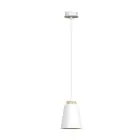 Emibig Colgante De Luz Bolero Acero Blanco | Apta para 1x E27 - Max 15W