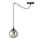Emibig Colgante De Luz Gigi Acero Negro | Apta para 1x E14 - Max 10W