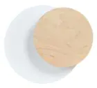 Emibig Luz De Pared Círculo Acero Blanco | Apta para 1x G9 - Max 8W