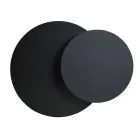 Emibig Luz De Pared Círculo Acero Negro | Apta para 1x G9 - Max 8W