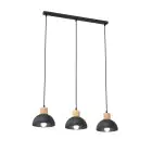 Emibig Luz de techo Seco Acero Negro | Apta para 2x E27 - Max 15W