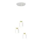 Emibig Colgante De Luz Target Acero Blanco | Apta para 3x E27 - Max 15W
