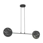 Emibig Colgante De Luz Xotic Acero Negro | Apta para 2x E27 - Max 15W