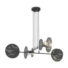Emibig Colgante De Luz Xotic Acero Negro | Apta para 4x E27 - Max 15W