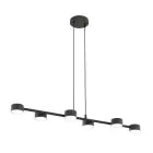 Emibig Colgante De Luz Megara Acero Negro | Apta para 6x GX53 - Max 12W