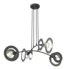 Emibig Colgante De Luz Euforia Acero Negro | Apta para 4x E27 - Max 15W