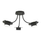 Emibig Luz de techo Enso Acero Negro | Apta para 3x GX53 - Max 12W