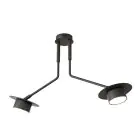 Emibig Luz de techo Mizu Acero Negro | Apta para 2x GX53 - Max 12W