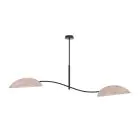Emibig Luz de techo Lotus Acero Negro | Apta para 2x E14 - Max 10W