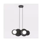 Emibig Colgante De Luz Model Acero Negro | Apta para 4x G9 - Max 8W