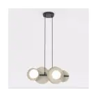 Emibig Colgante De Luz Model Acero Marrón | Apta para 4x G9 - Max 8W