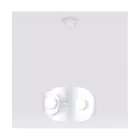 Emibig Colgante De Luz Elementi Acero Blanco | Apta para 4x G9 - Max 8W