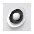 Emibig Luz De Pared Poppi Acero Blanco | Apta para 1x G9 - Max 8W