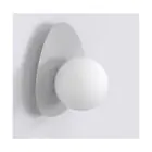 Emibig Luz De Pared Ovo Acero Gris | Apta para 1x G9 - Max 8W