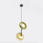 Emibig Colgante De Luz Vanila Acero Oro | Apta para 2x G9 - Max 8W