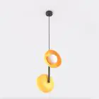 Emibig Colgante De Luz Vanila Acero Naranja | Apta para 2x G9 - Max 8W