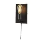It's about RoMi Luz De Pared Madrid Hierro Negro L | Apta para 1x E27 
