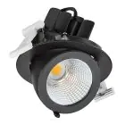 Philips Foco LED LuxSpace Accent Compact Negro RS772B 26W 2700lm 36D - 930 Luz Cálida | 134mm - Mejor Reproducción De Color