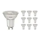 Multipack 10x Noxion PerfectColor Foco LED GU10 PAR16 4W 345lm 36D - 940 Blanco Frio | Mejor reproducción de color - Regulable - Reemplazo 50W