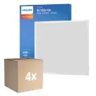 Multipack 4x Philips Panel LED CoreLine RC132V 26W 3400lm - 830 Luz Cálida | 60x60cm - UGR 