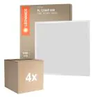 Multipack 4x Ledvance Panel LED Compacto Aluminium Blanco 33W 3630lm - 830 Luz Cálida | 60x60cm - UGR < 19