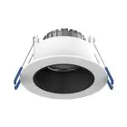Noxion Foco LED Ares Profundo Blanco 6W 540lm 927-940 3CCT - con Inner Circulo Negro | Recorte 68mm