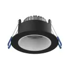 Noxion Foco LED Ares Profundo Negro 6W 540lm 927-940 3CCT - con Inner Circulo Blanco | Recorte 68mm