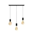 Calex XXL Oro Con Filamento Set completo - Including 3 XXL Bulbos + Cordset Rectangular base