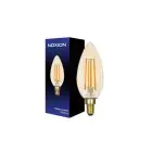 Noxion Lucent LED E14 Vela Con Filamento Ámbar B35 4.5W 400lm - 822 Luz Muy Cálida | Regulable - Reemplazo 35W