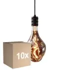 Multipack 10x Eglo LED Special E27 Con Filamento Smokey 4W 70lm - 818 Luz Muy Cálida | Regulable - Reemplazo 25W