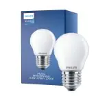 Philips Master Value LED Lustre E27 Esférica Mate 3.4W 470lm - 927 Luz muy Cálida | Mejor reproducción de color - Regulable - Reemplazo 40W