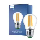 Philips MASTER LED Vela Ultra Efficient E27 Esférica Clara 2.3W 485lm - 827 Luz Muy Cálida | Reemplazo 40W
