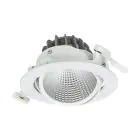 Philips Foco LED Greenspace Accent Cardanic Aluminium Blanco 24W 2700lm 36D - 930 Luz Cálida | 163mm - IP20 - Mejor Reproducción De Color - Interact Regulable