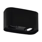 Eglo Techo Foco Arenzano Acero Negro 9.4W 690lm - 830 Luz Cálida | Regulable - Apta para 2x GU10