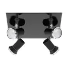 Eglo Luz de techo Tamara 1 Acero Negro Cromo 4x2.8W 4x250lm - 830 Luz Cálida | IP44 - Incl. 4x GU10
