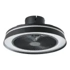 Eglo Ventilador De Techo Vallonia 1 ABS Matt Negro 31.7W 3200lm - 827-865 Ajustable Blanco + RGB | Regulable