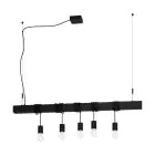Eglo Colgante De Luz Townshend-B Acero Negro | IP20 - Apta para 5x E27 