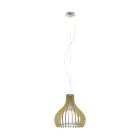 Eglo Colgante De Luz Tindori Acero Níquel Satinado | IP20 - Apta para 1x E27 