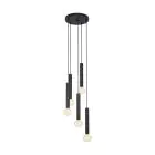 Eglo Colgante De Luz Corteva Acero Negro | IP20 - Apta para 5x E27 