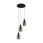 Eglo Colgante De Luz Gorosiba Acero Negro | IP20 - Apta para 3x E27 