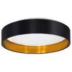 Eglo Luz de techo Maserlo 2 Acero Blanco 20W 2400lm - 830 Luz Cálida